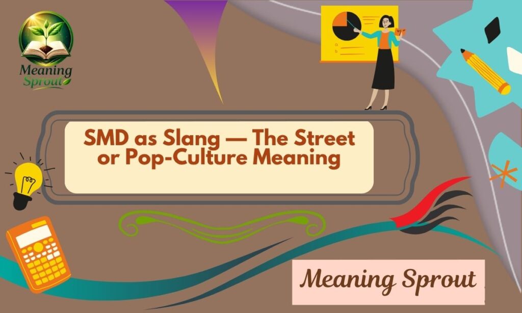 SMD as Slang — The Street or Pop-Culture Meaning