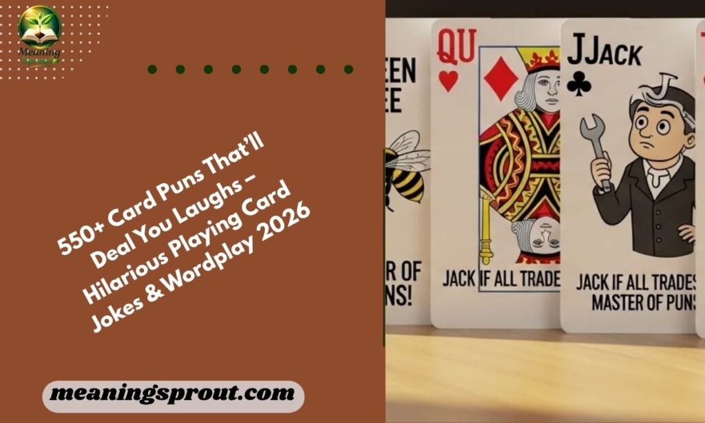 550+ Card Puns That’ll Deal You Laughs – Hilarious Playing Card Jokes & Wordplay 2026