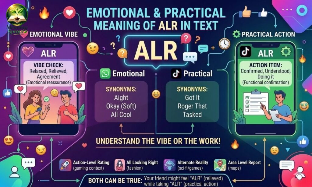 Emotional or Practical Meaning of ALR Meaning in Text