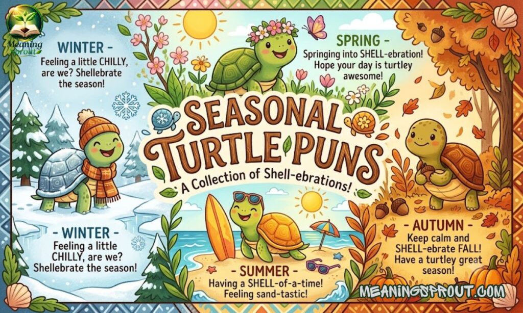 Seasonal Turtle Puns 