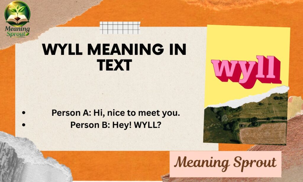 WYLL Meaning in Text
