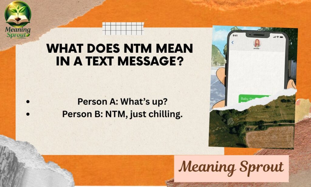 What Does NTM Mean in a Text Message?