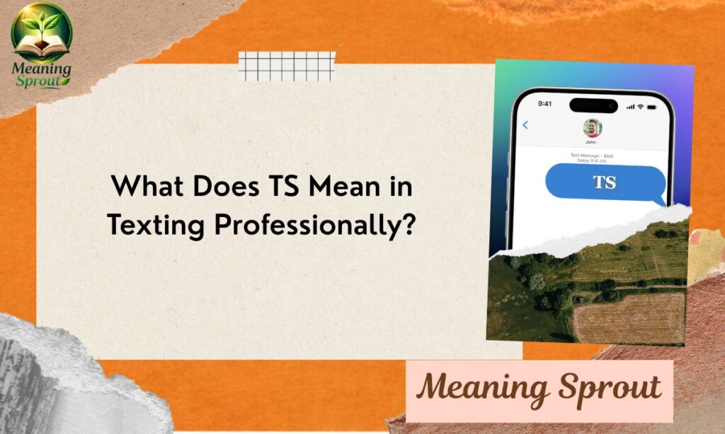 What Does TS Mean in Texting Professionally?
