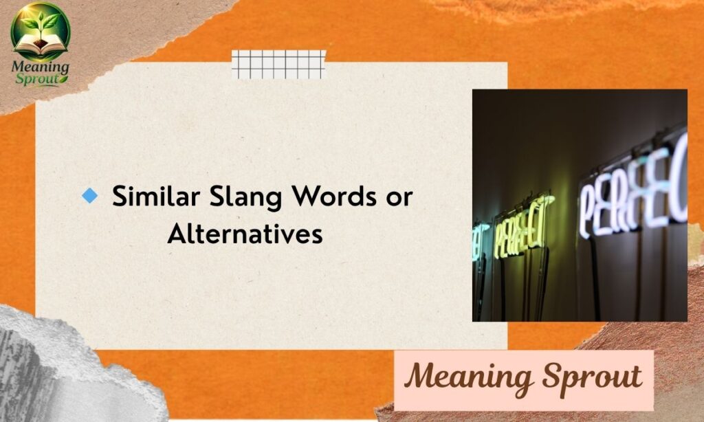 🔹 Similar Slang Words or Alternatives